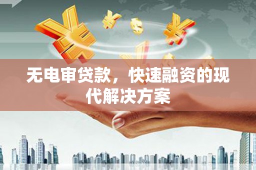 大兴安岭无电审贷款，快速融资的现代解决方案