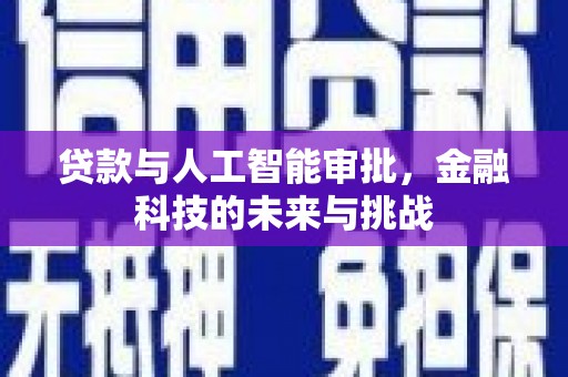 大兴安岭贷款与人工智能审批，金融科技的未来与挑战