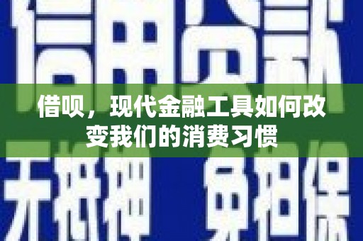 大兴安岭借呗，现代金融工具如何改变我们的消费习惯