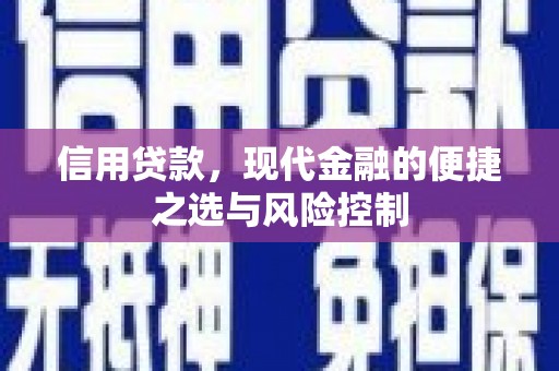 大兴安岭信用贷款，现代金融的便捷之选与风险控制