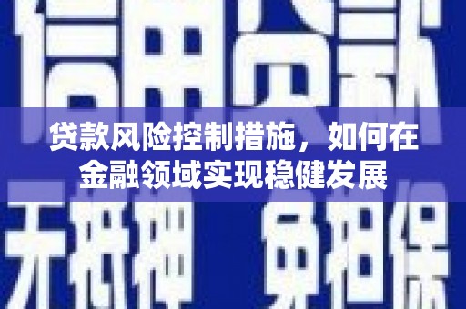 大兴安岭贷款风险控制措施，如何在金融领域实现稳健发展