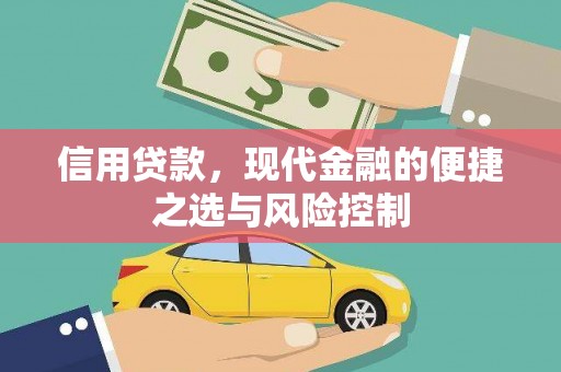 大兴安岭信用贷款，现代金融的便捷之选与风险控制