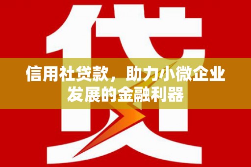 大兴安岭信用社贷款，助力小微企业发展的金融利器