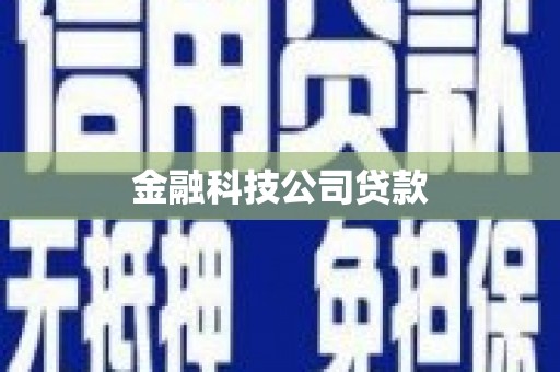 大兴安岭金融科技公司贷款