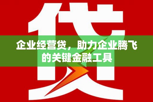 大兴安岭企业经营贷，助力企业腾飞的关键金融工具