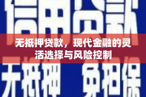 大兴安岭无抵押贷款，现代金融的灵活选择与风险控制