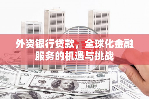 大兴安岭外资银行贷款，全球化金融服务的机遇与挑战