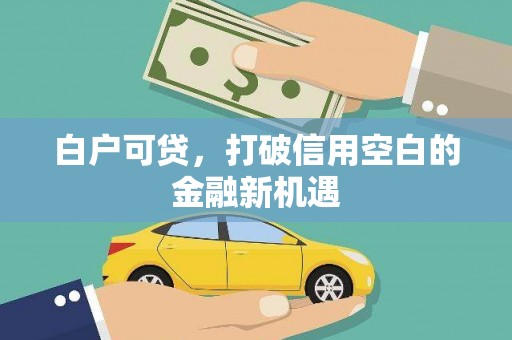 大兴安岭白户可贷，打破信用空白的金融新机遇