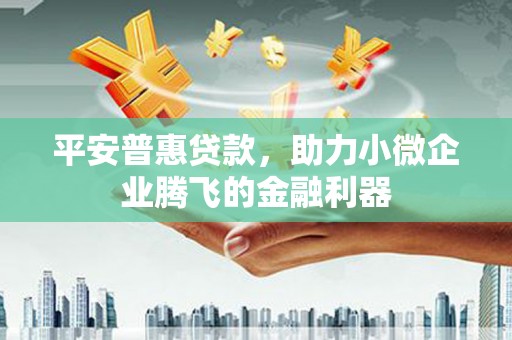 大兴安岭平安普惠贷款，助力小微企业腾飞的金融利器