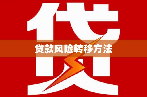 大兴安岭贷款风险转移方法