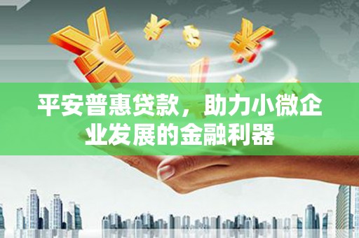 大兴安岭平安普惠贷款，助力小微企业发展的金融利器
