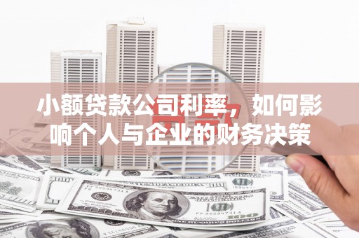 大兴安岭小额贷款公司利率，如何影响个人与企业的财务决策