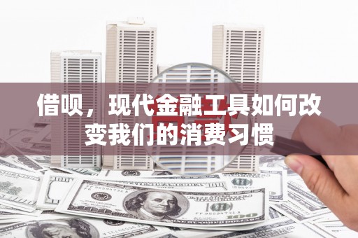 大兴安岭借呗，现代金融工具如何改变我们的消费习惯