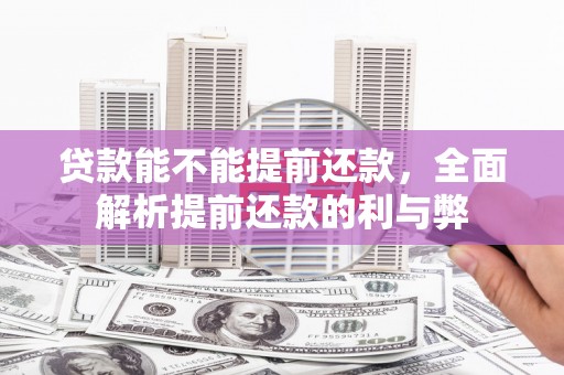 大兴安岭贷款能不能提前还款，全面解析提前还款的利与弊