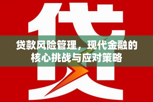 大兴安岭贷款风险管理，现代金融的核心挑战与应对策略