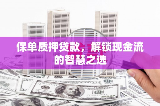 大兴安岭保单质押贷款，解锁现金流的智慧之选
